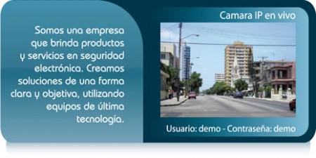 tiempo real de cámaras IP